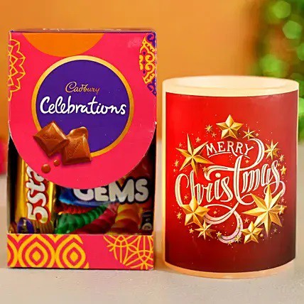 Festive Christmas Candle Celebrations Chocolates