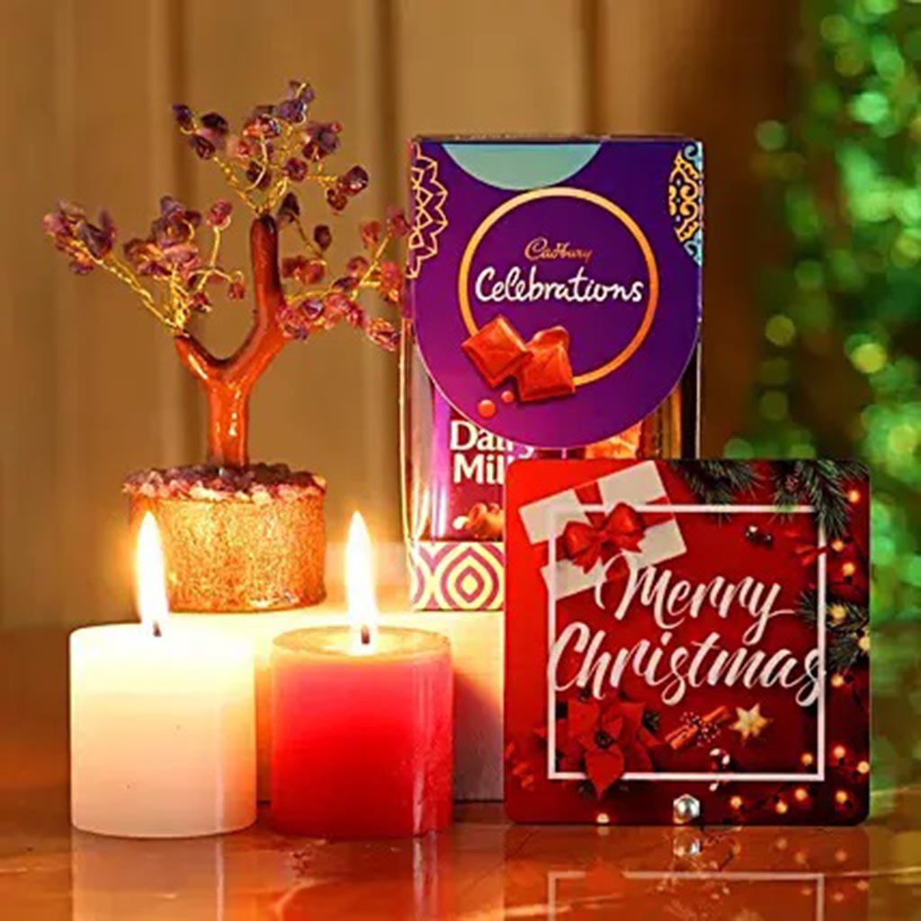 Merry Xmas Celebrations With Amethyst Wish Tree