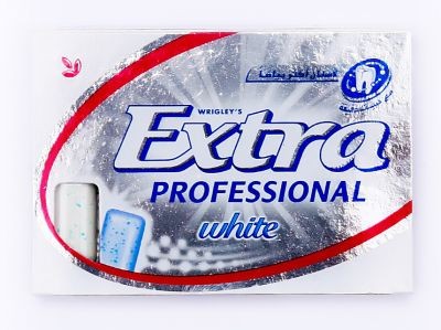 EXTRA PROFESSIONAL GUM WHITE 10 PIECES