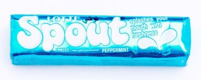 LOTTE SPOUT GUM PEPPERMINT 23.80GM 2 PACKETS