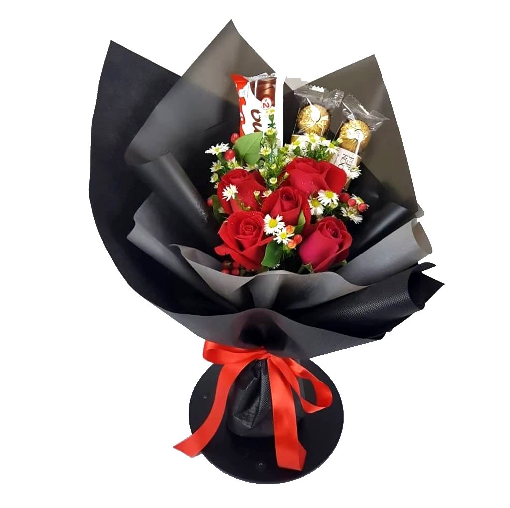Valentine Choco-Flower Bouquet