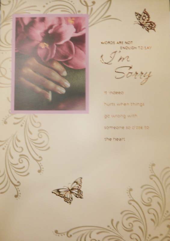 Sorry Card