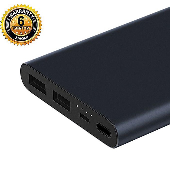 Mi Power Bank 10000mAh 2i (Dual Output) - Black