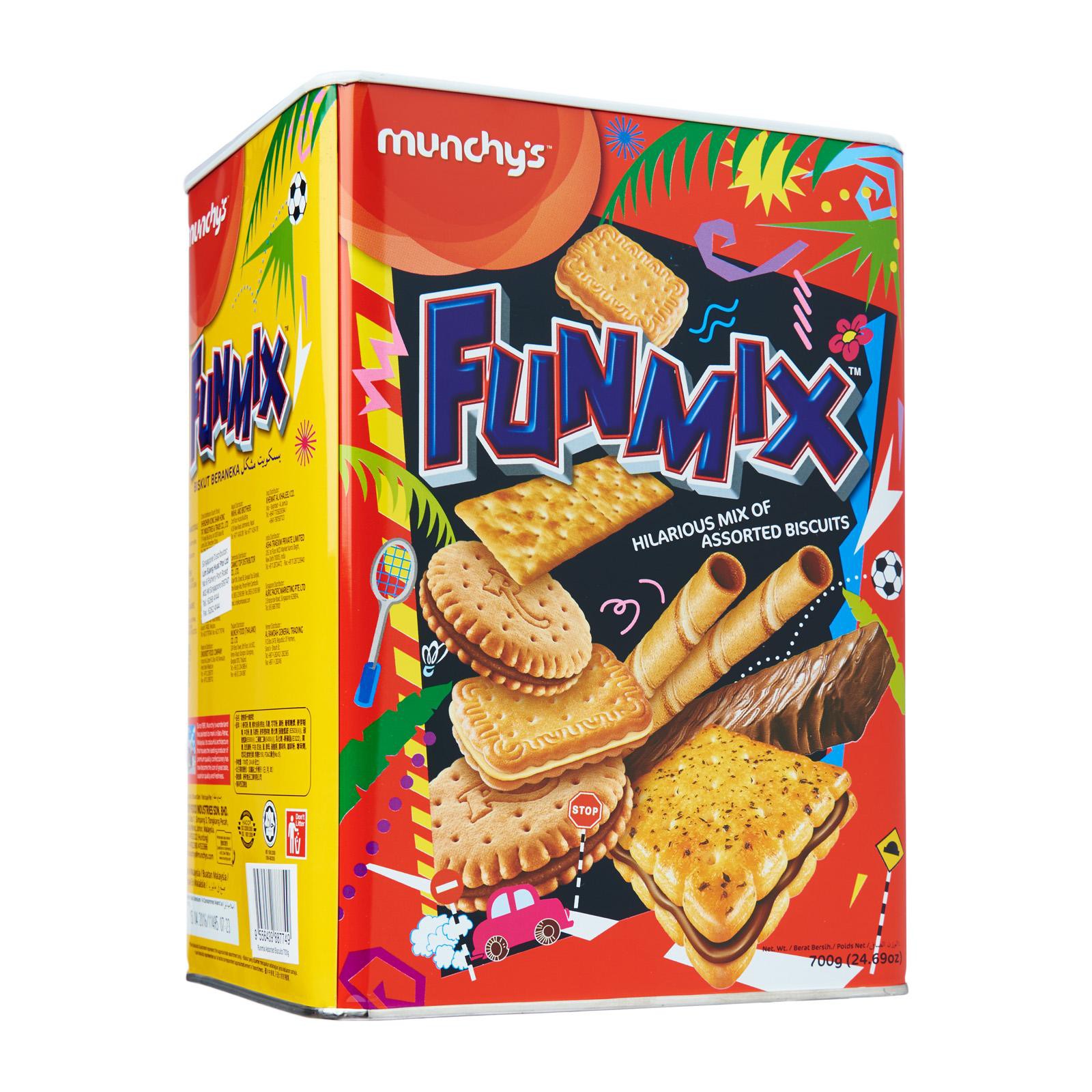 MUNCHYS FUNMIX ASSOR BISCUITS TIN 700GM