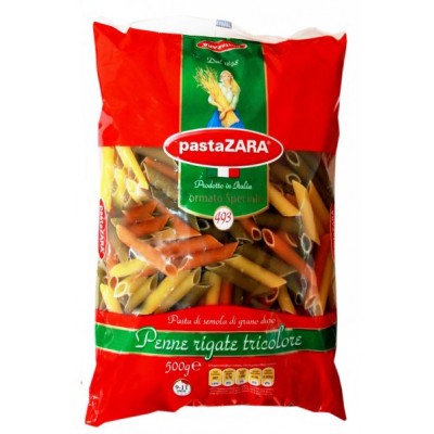Pasta Zara Penne Rigate Tricolore