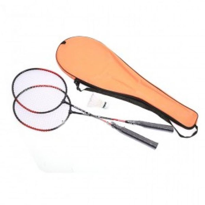 2 Badminton Racket With Shuttlecock-Orange