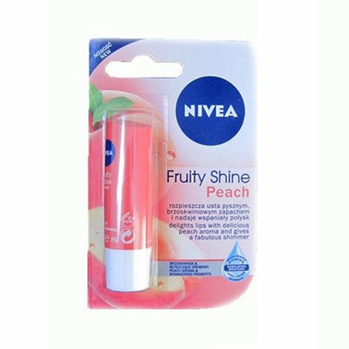 Nivia Fruity Shine Peach Lip Care 4.8 GM