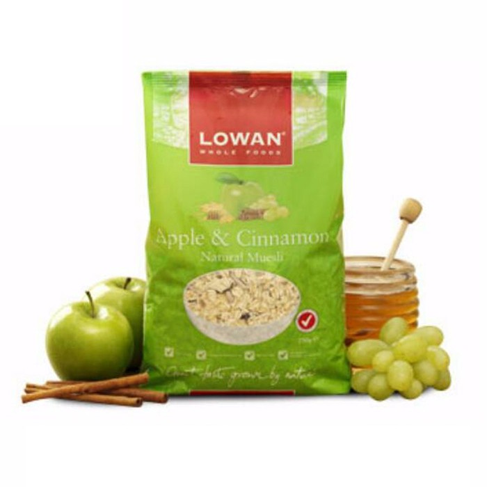 LOWAN APPLE&CINNAMON NATURAL MUESLI 750GM
