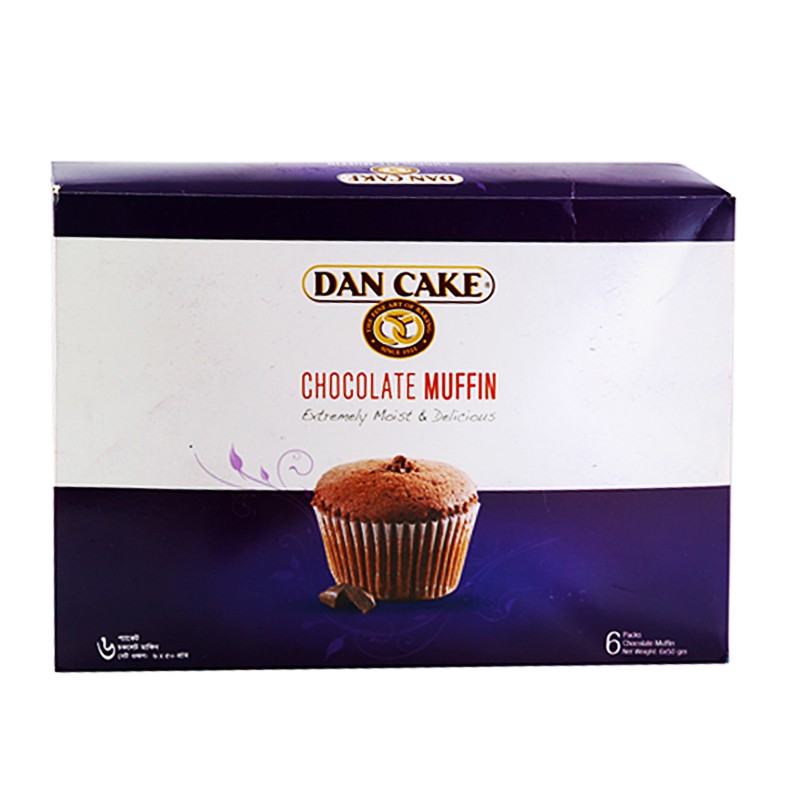 Dan Cake Chocolate Muffin 6 pcs (50 gm)