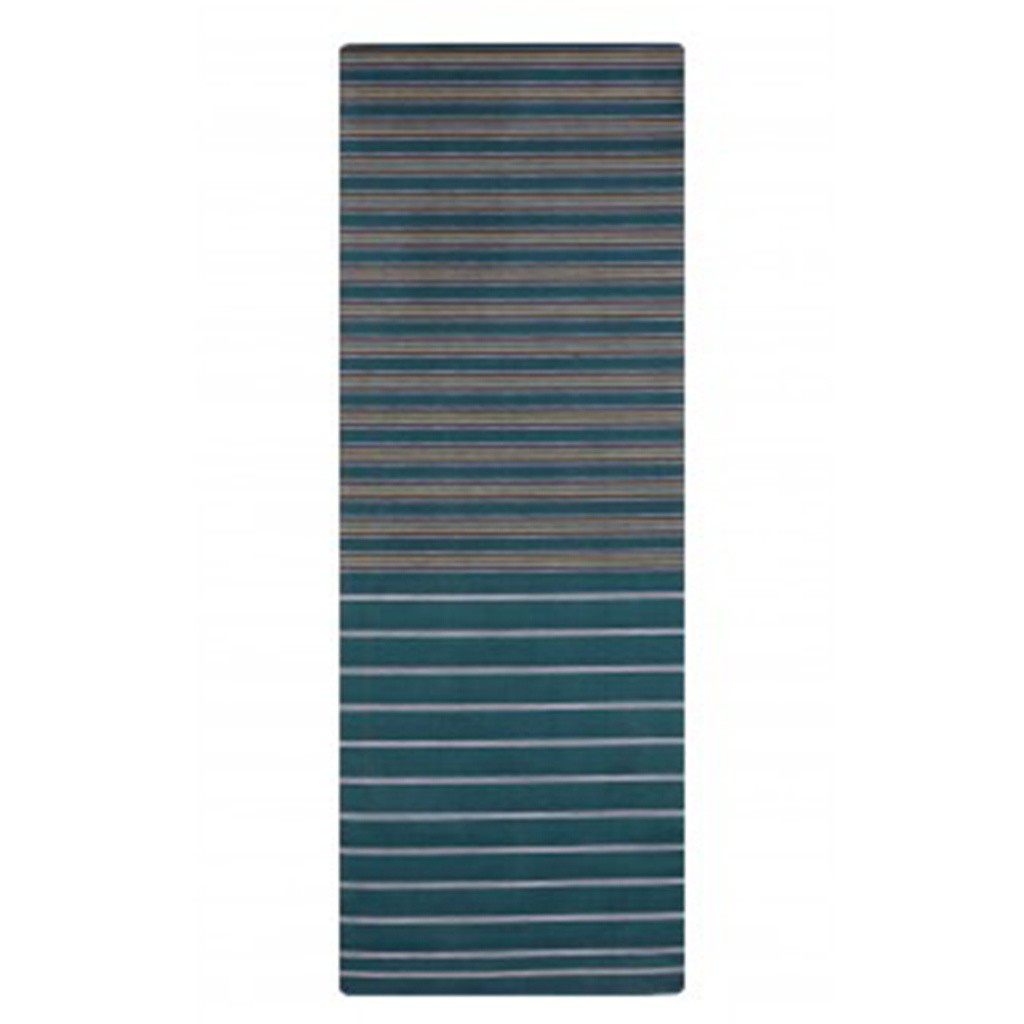 Deep Teal Striped Hand Loomed Addi Cotton Lungi