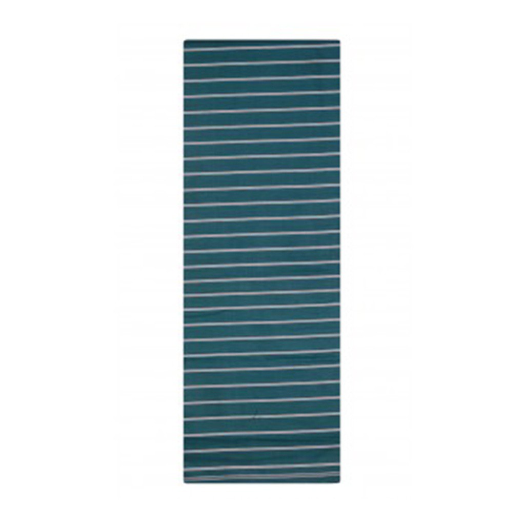Deep Teal Striped Hand Loomed Addi Cotton Lungi