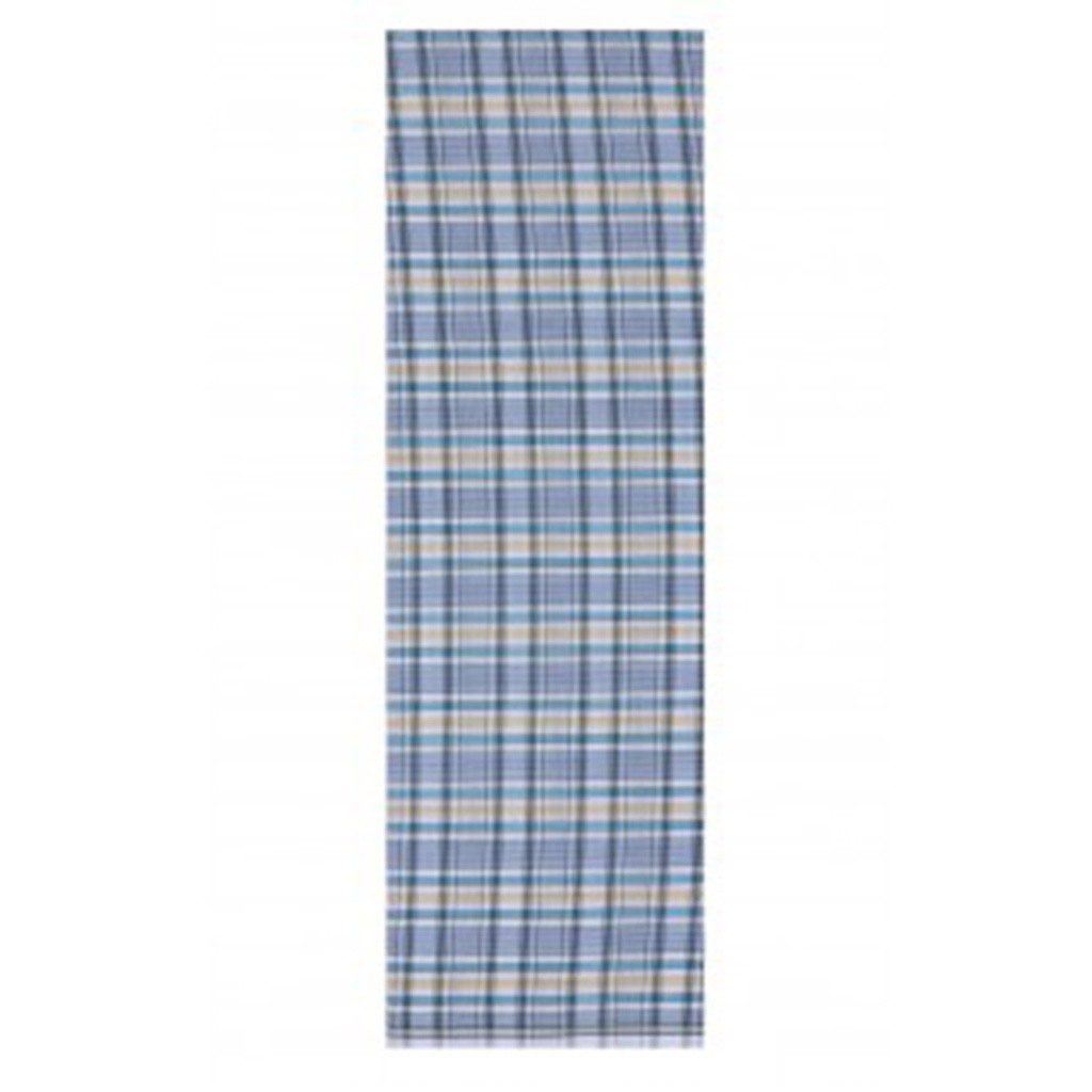 Light Blue Check Cotton Lungi