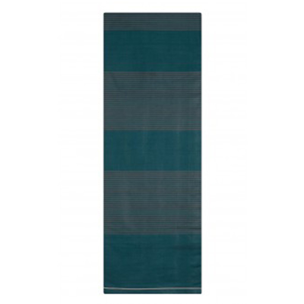 Deep Teal Striped Hand Loomed Addi Cotton Lungi