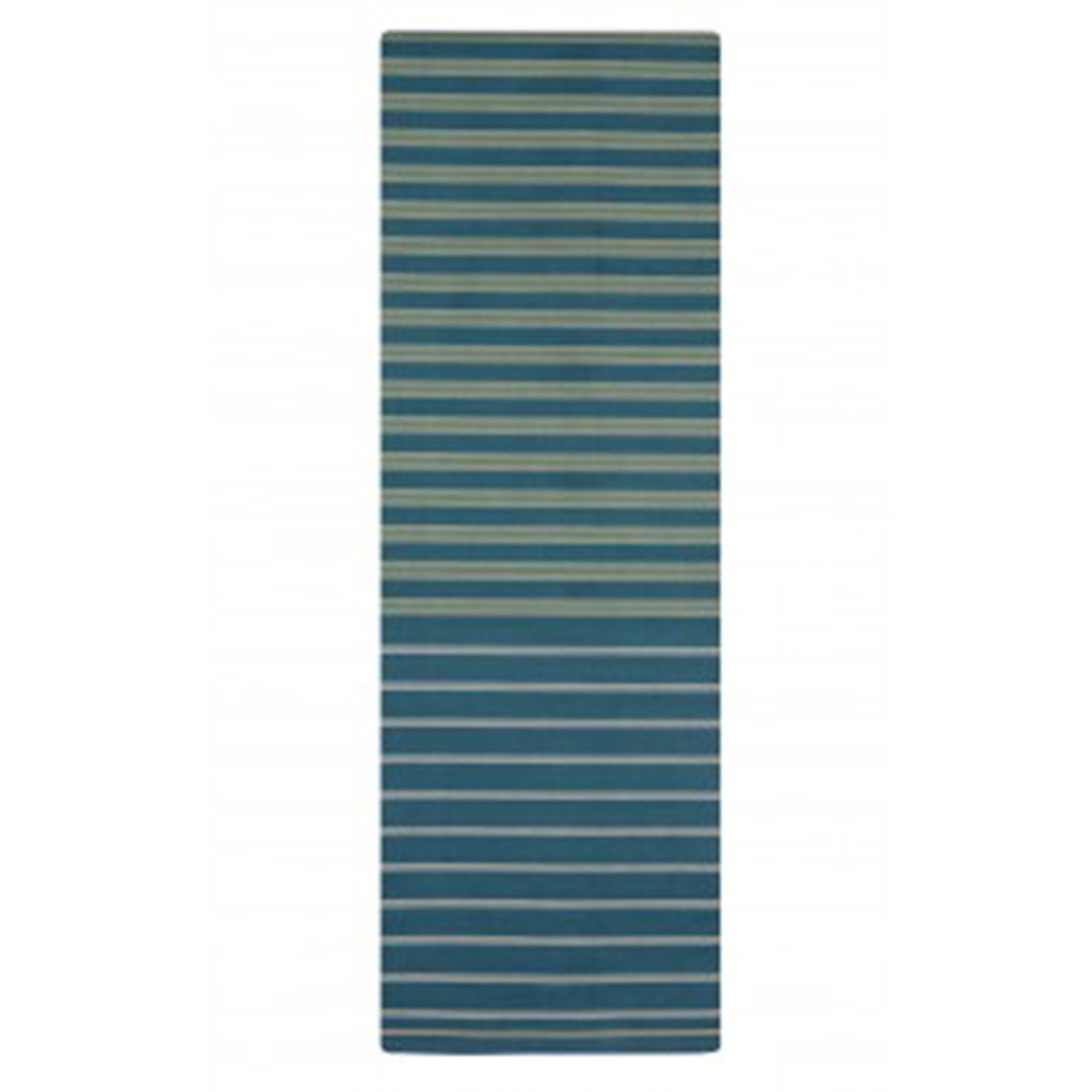 Deep Teal Striped Hand Loomed Addi Cotton Lungi