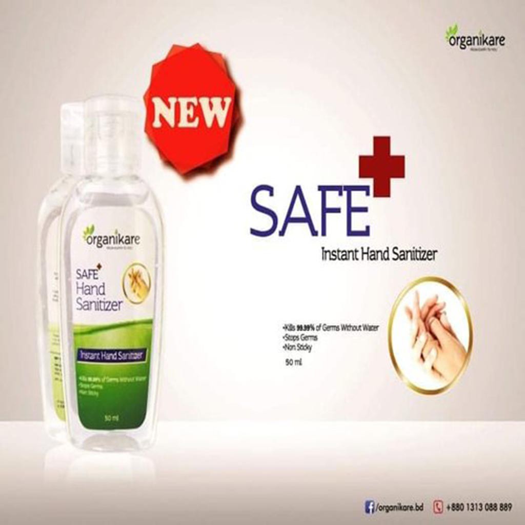 ORGANIKARE SAFE INS HAND SANITIZER 50ML