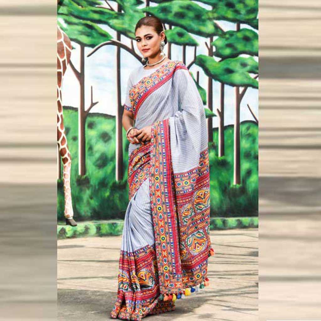 Cotton Printed Sharee
