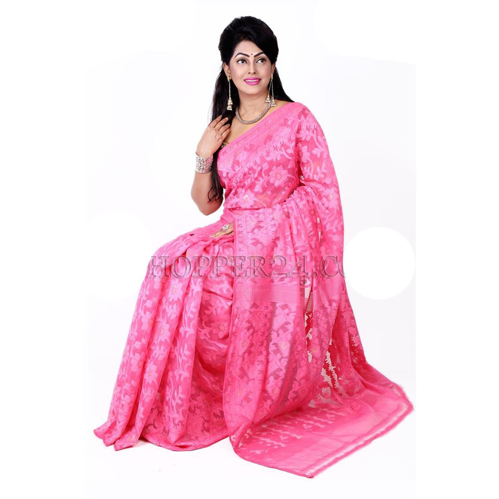 Soft Moslin Jamdani Saree