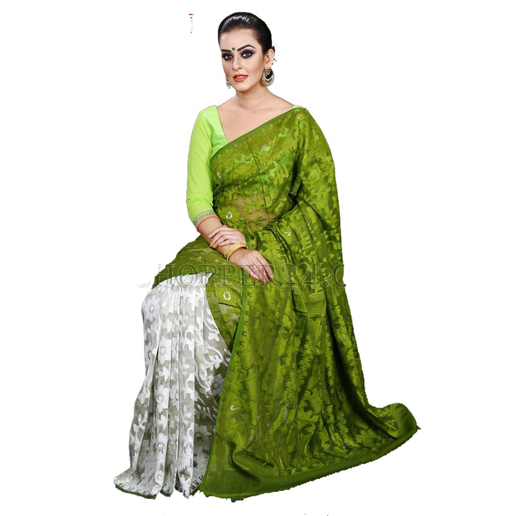 Soft Moslin Jamdani Saree