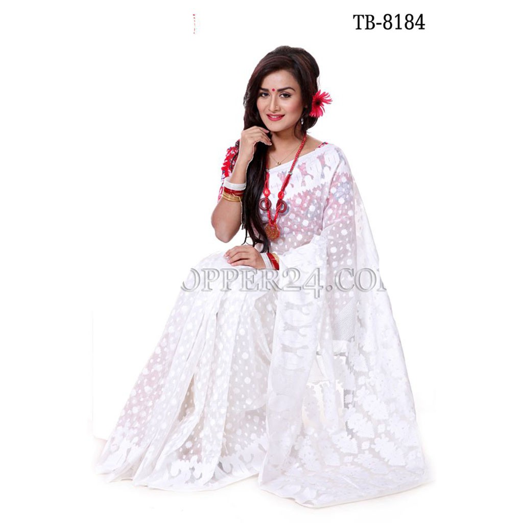 Soft Moslin Jamdani Saree