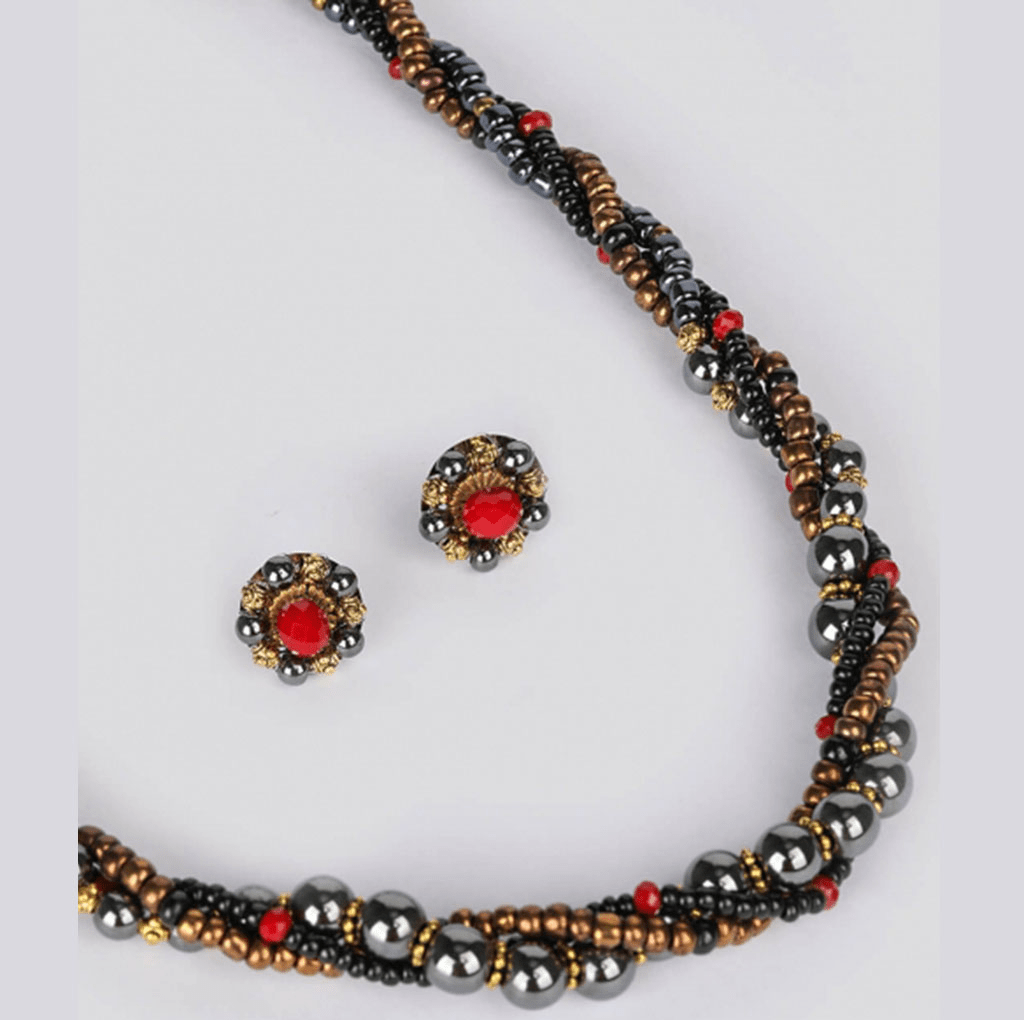 Beads Studded Necklace Set