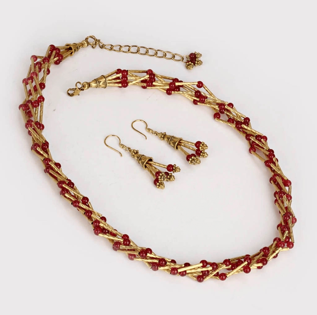 Brass Necklace Set