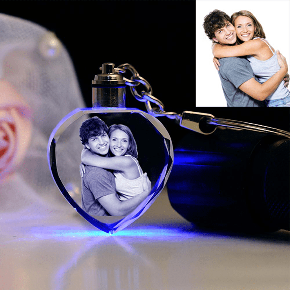 Customize crystal love keyring