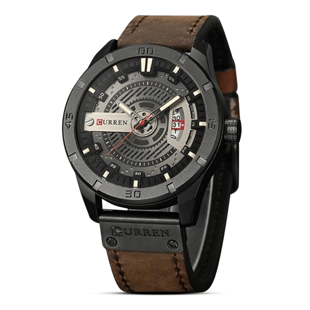 Leather Analog Watch for Men