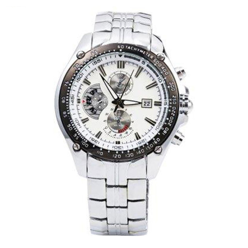 Fashion Mens Watches With Stainless Steel Top Brand Luxury Sport Chronograph Quartz Watch Men