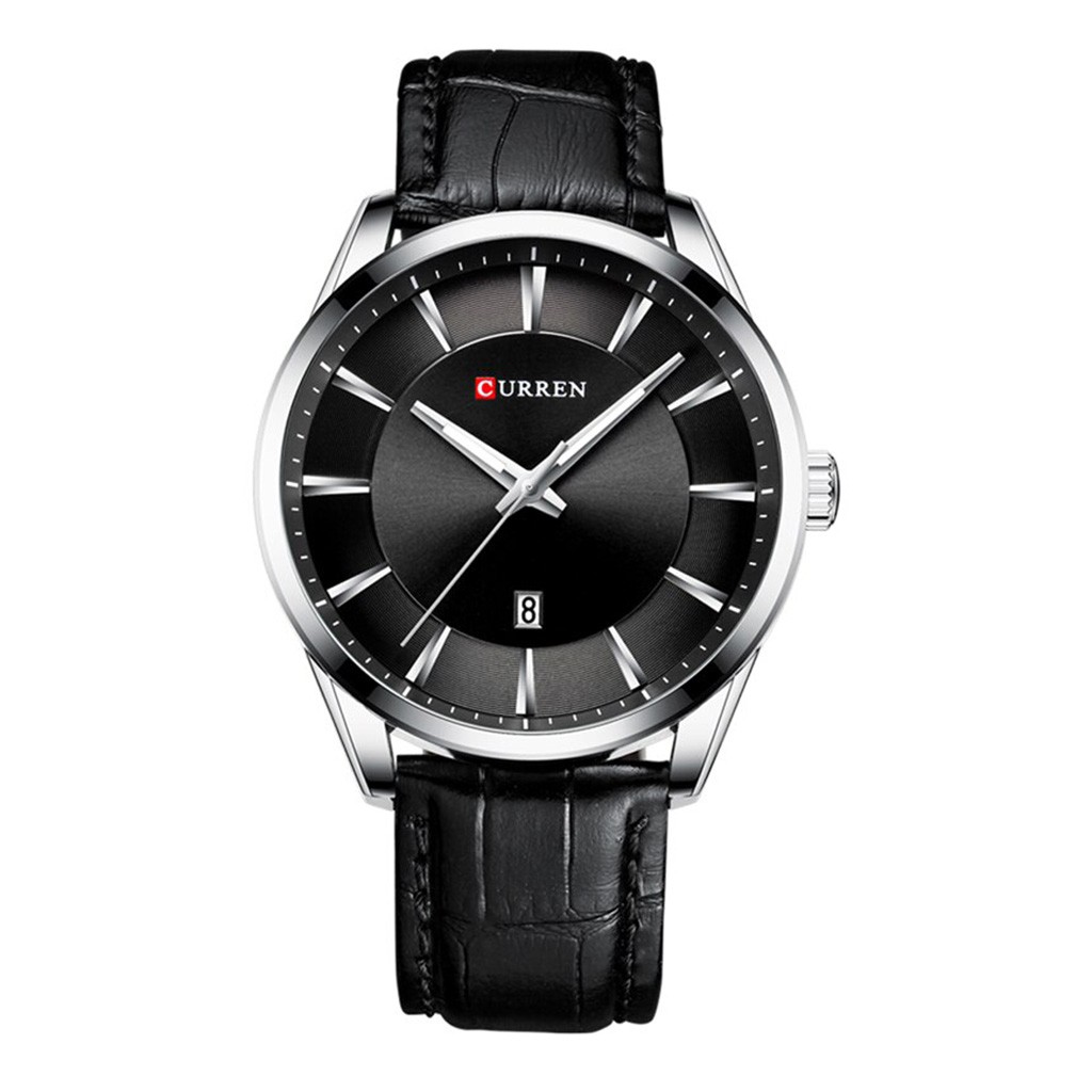 Quartz Watches for Men Leather Strap Male Wristwatches Top Luxury Brand Business Men's Clock