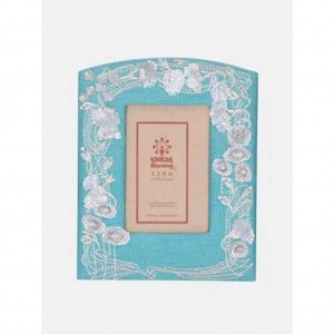 Turquoise Faux Leather Photo Frame