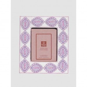 Jute Embroidered Photo Frame – Small