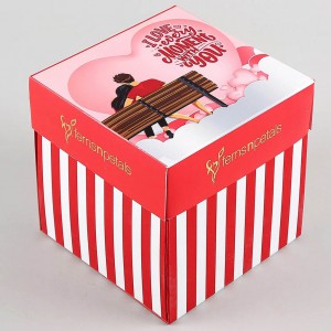 Red & White Chocolatey Explosion Box