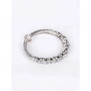 Oxidized Silver Bangle