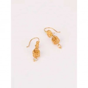 Pearl Studded Gold Earrings