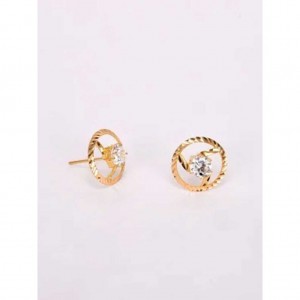 Pearl Studded Gold Earrings