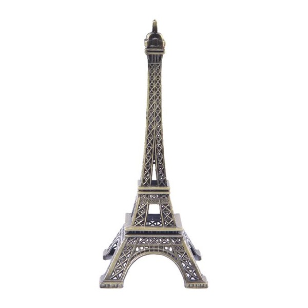 Antique Metal Small Eiffel Tower - Grey