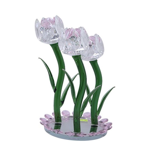Crystal Showpiece - White and Green