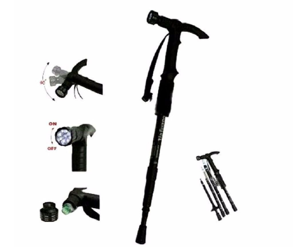 Foldable Walking Stick with LED Torch