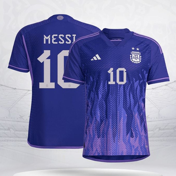 Messi Argentina Fifa World Cup Away Jersey 2022 - Player Edition