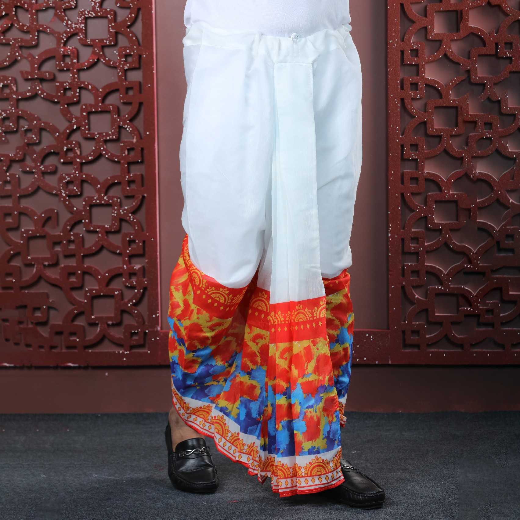 Mens Premium Sublimation Printed Half Silk Dhoti