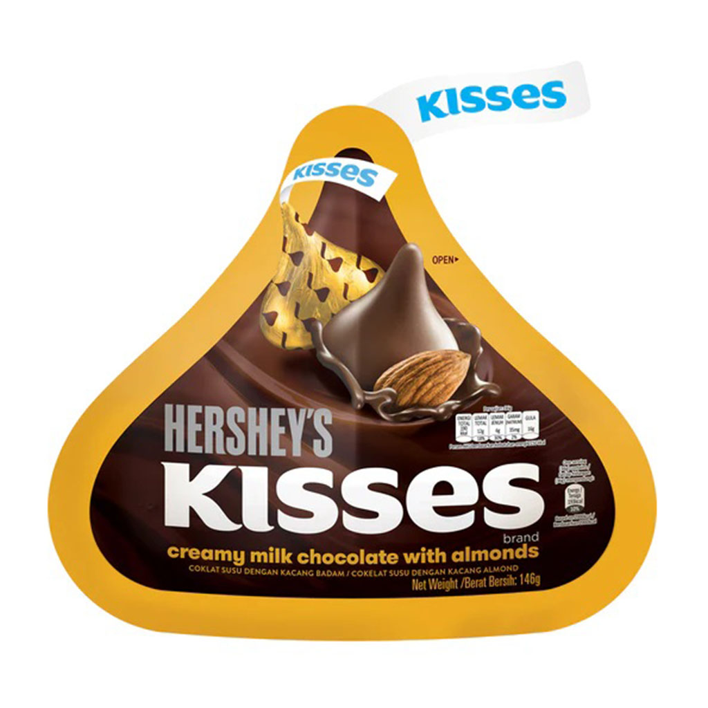 Hershey's Kisses Milk Chocolate with Almonds -83g