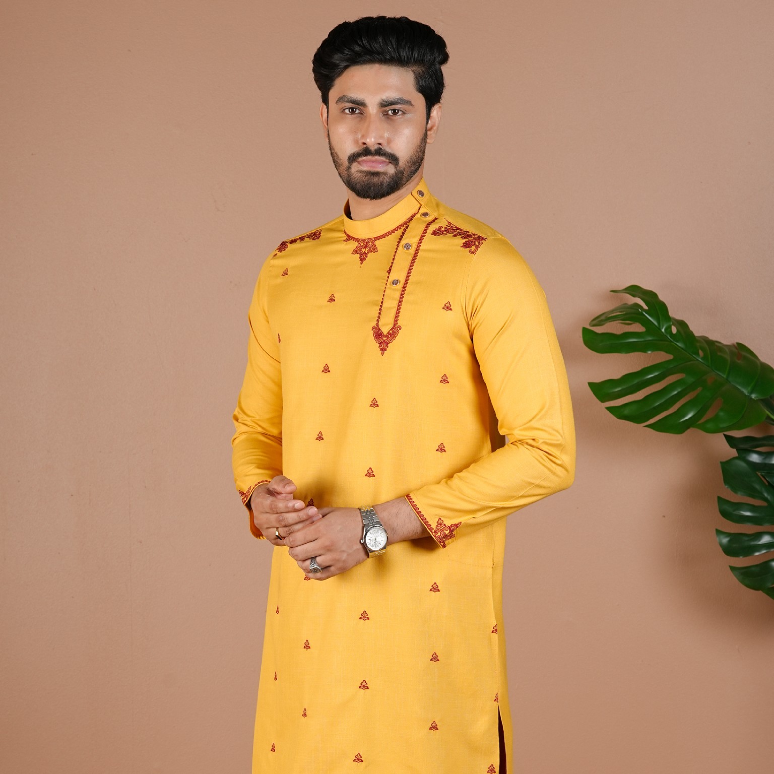 Golden Heritage Embroidery Panjabi