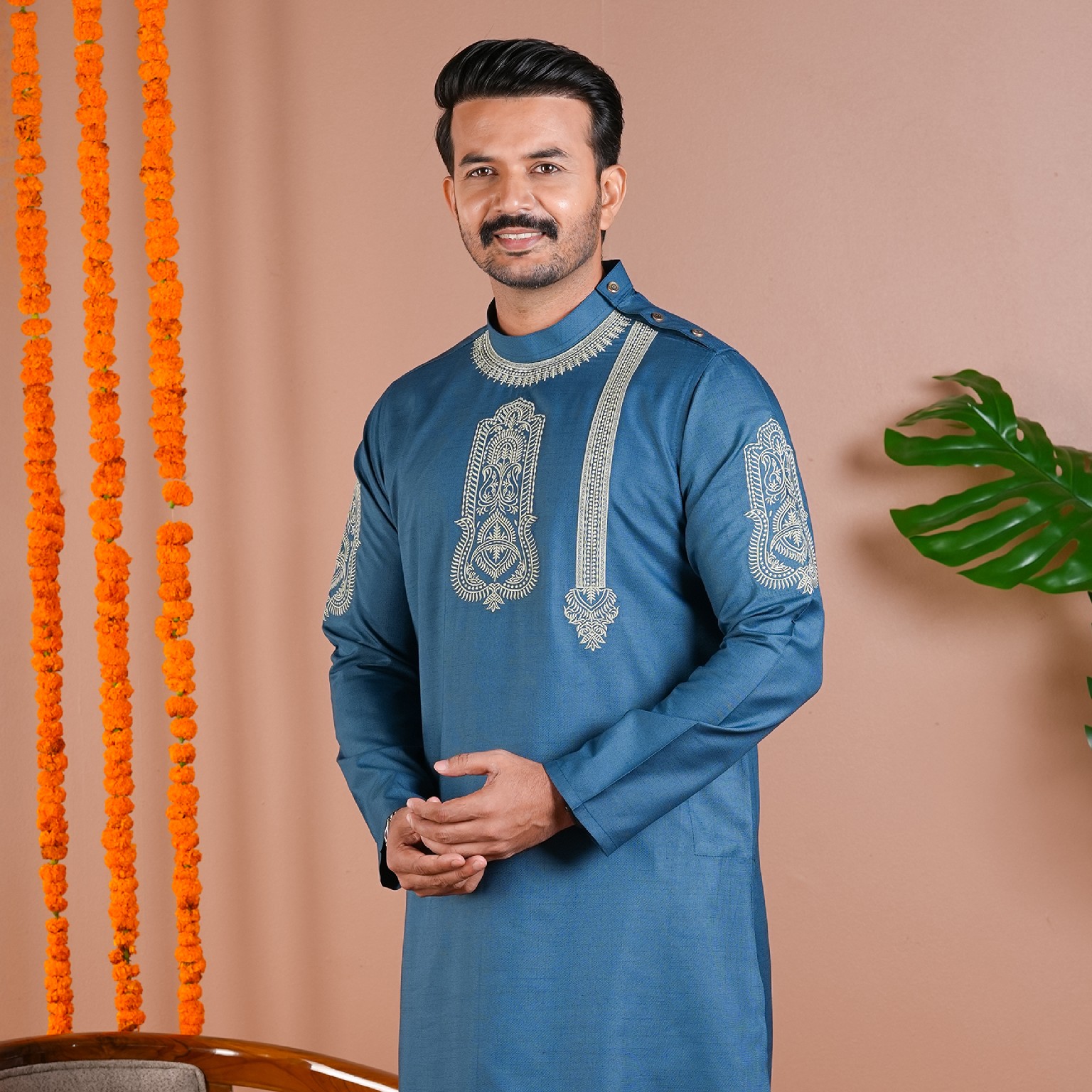 Ivory Heritage Embroidery Panjabi