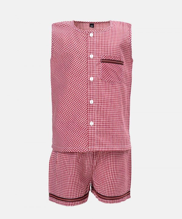 Check Cotton Fotua Pant Set