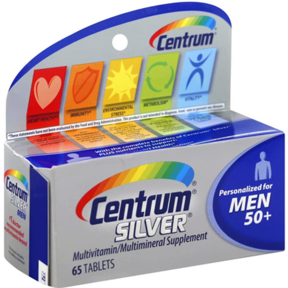 Centrum Silver Men 50+ Multivitamin Tablets 65 ea