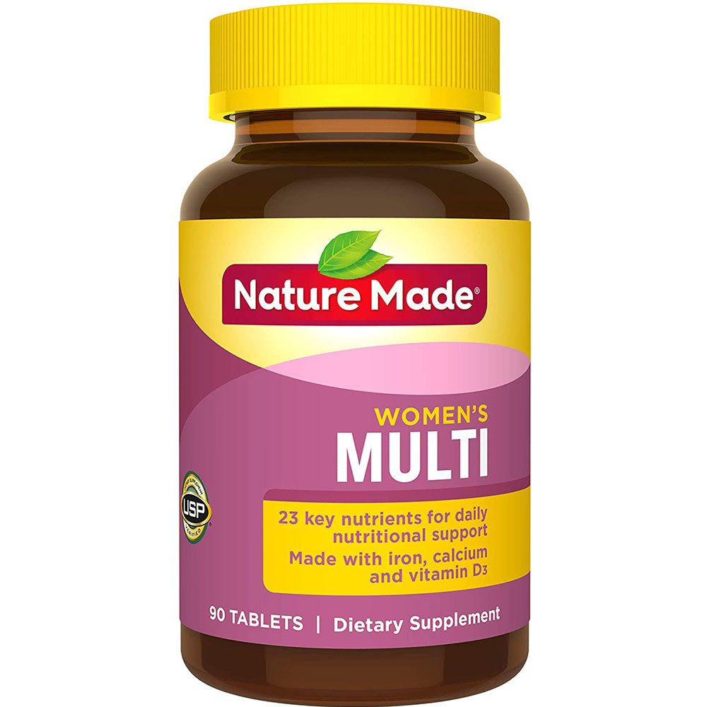 Nature Made Women's Multivitamin Tablets, 90 Count for Daily Nutritional Support† (Packaging May Vary)