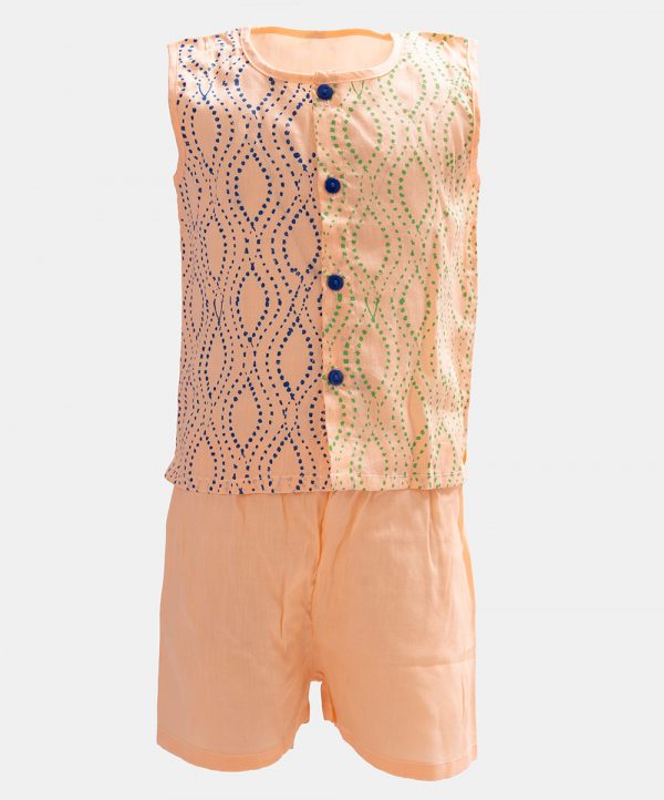 Peach Cotton Nima Pant Set