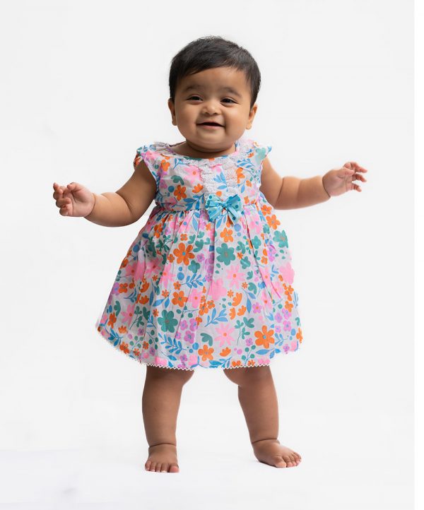Printed Cotton Newborn Frock