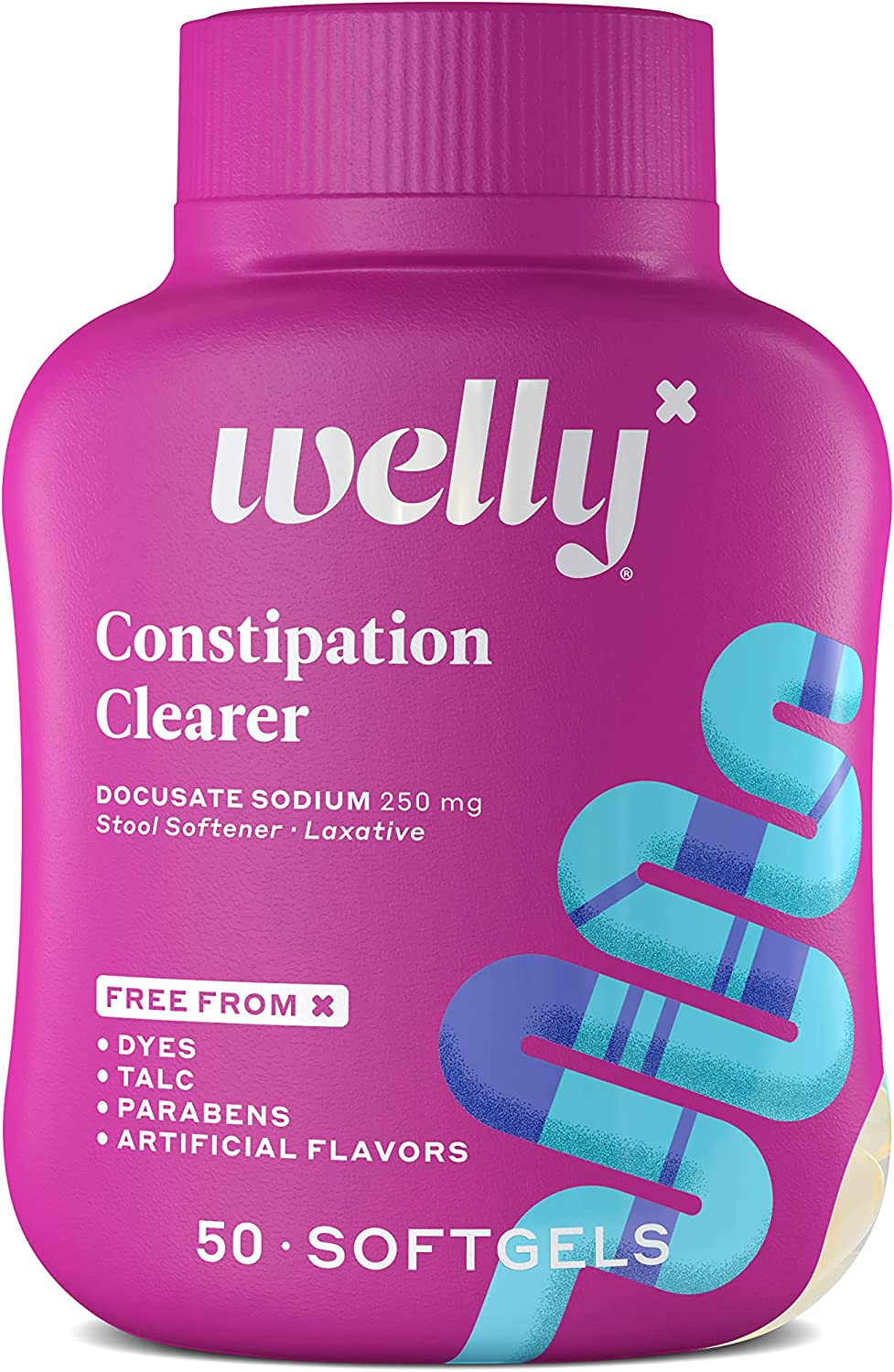 Welly Remedies | OTC Constipation Clearer | Stool Softener/Laxative | Docusate Sodium | Medicine with Proven Active Ingredients