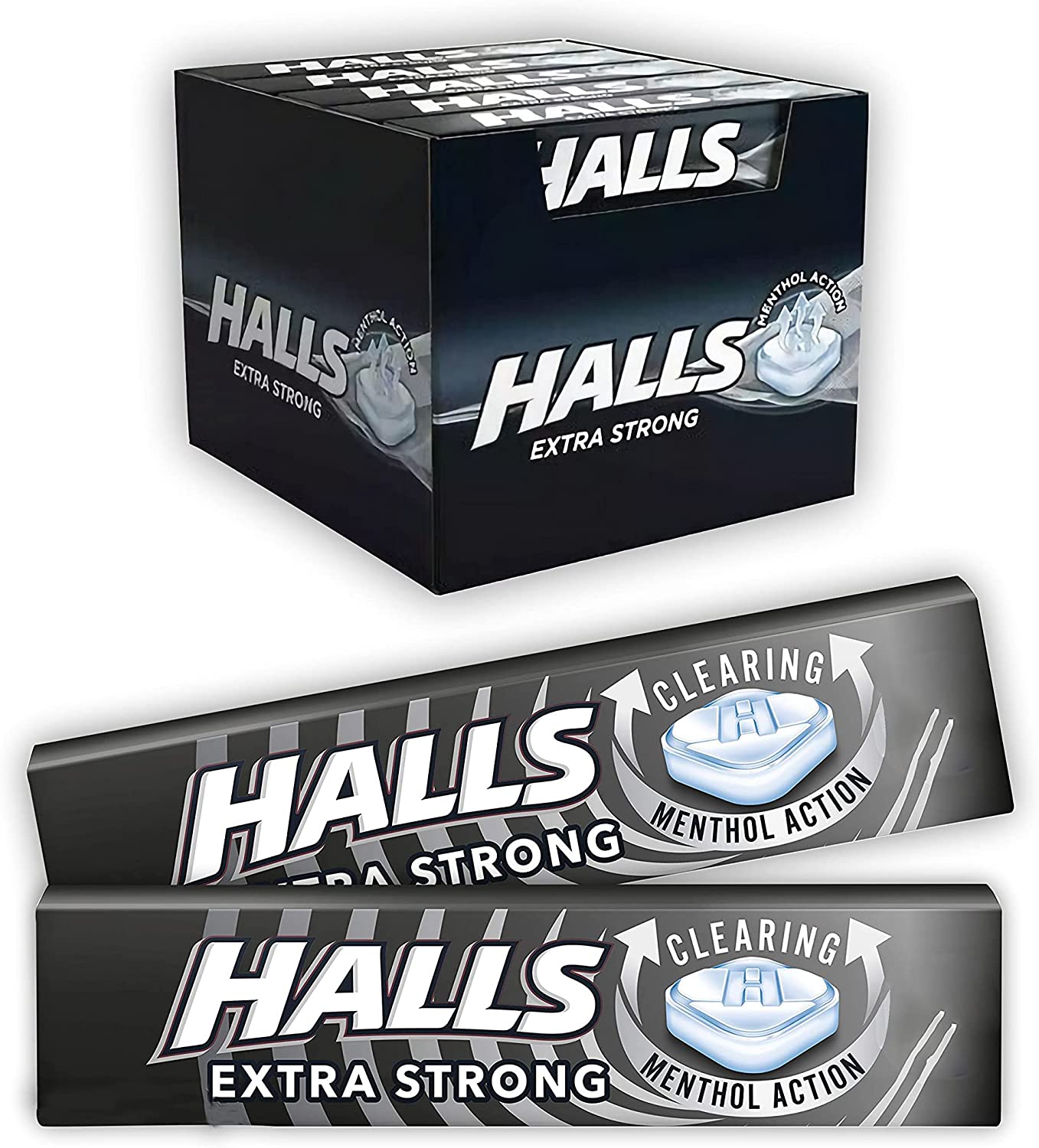 A2Z STORE, Halls Extra Strong Menthol Flavour Pack of 20
